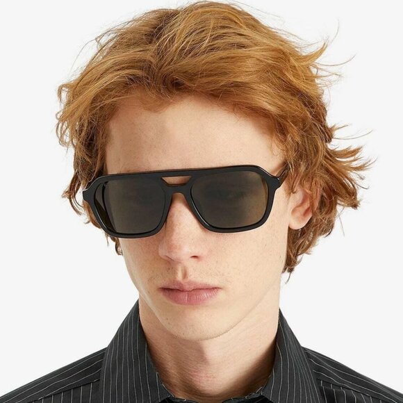 Gucci Men Sunglasses Black Grey Pilot GG1823SA 001 NEW  display picture 1